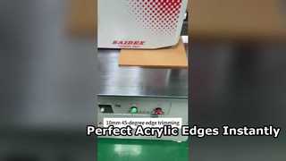 Lastra acrilica di 10 mm di spessore, lavorata con facilità! #acrilico #macchina #produzione #fabbrica #rifilatura