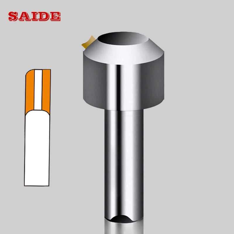 Fornitura di fabbrica di alta qualità, macchina per rifilatura in acrilico, speciale utensile di fresatura per smussatura con diamante monocristallino CNC per acrilico/PS