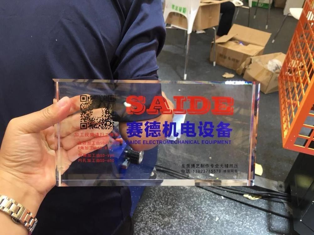 Tavola acrilica anti caduta SAIDE Cina Calità calda angolo 45 gradi Acrilica macchina di taglio lucidatura bordo di diamante