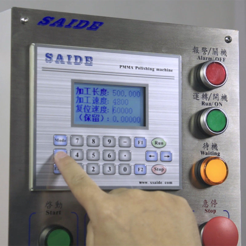 Polizzatore acrilico ad alta efficacia 0-60 angolo Servo Motor Spindle di alimentazione Velocità 6000-1200rpm