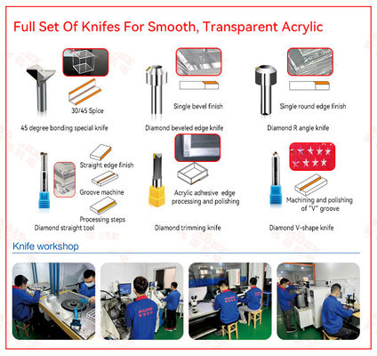 Attrezzi pratici per il taglio della fresatura CNC attrezzi industriali acrilici CNC per il taglio ad alta velocità