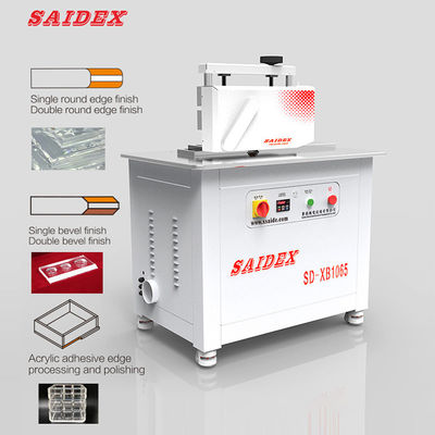 China Saide Brand Automatic Feeding 2.5kW Acrylic Polishing Machine per finiture lisce e precise PMMA Rounded Edge Polisher R3 Rounded Corner Acrylic Chamfering Machine